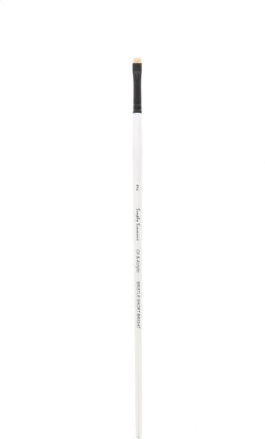 SIMPLY SIMMONS BRUSH BRISTLE BRIGHT 2 LONG HANDLE