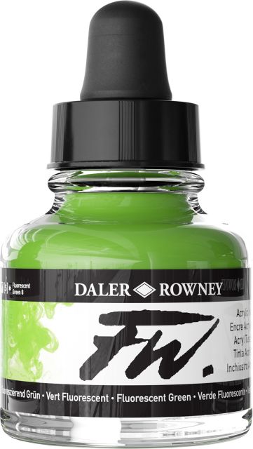 Fw Acrylic Ink 1OZ Fluorescent Green