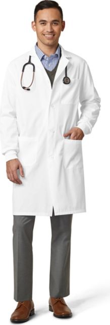 Fashion Seal Healthcare Unisex 80/20 Poplin 41'' Lab Coat White XL