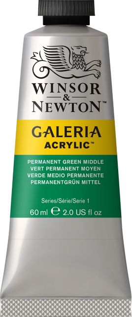 Galeria Acrylic  60mL Tube Permanent Green Medium