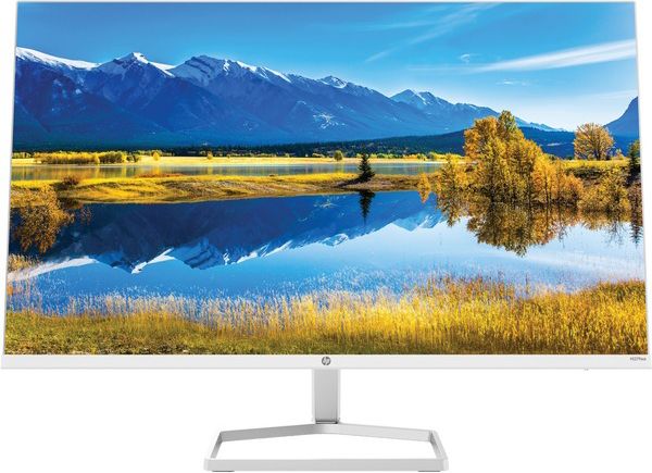 HP 27'' M27fwa FHD IPS LED Backlit Monitor with audio white color. FHD (1920 x 1080). 1000:1 5ms GtG (with overdrive)