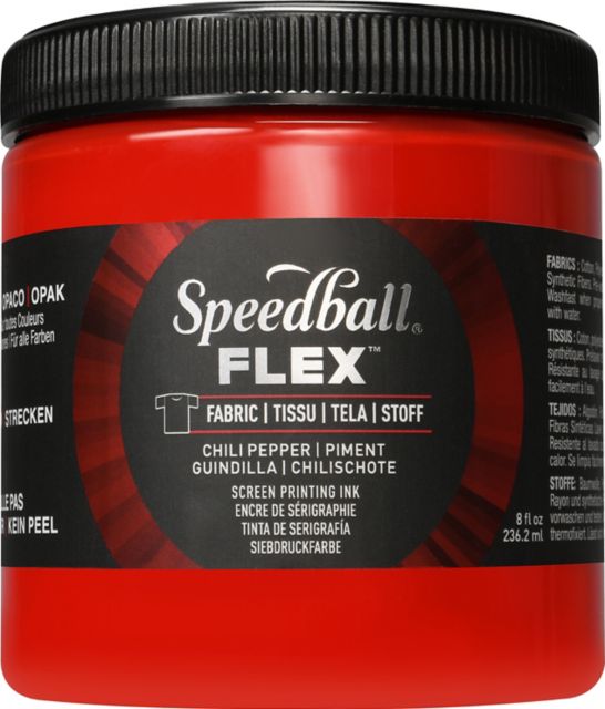 Flex Screen Printing Ink Fabric 8OZ Chili Pepper