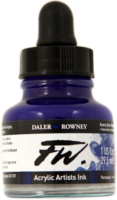 FW ACRYLIC INK 1OZ ROWNEY BLUE