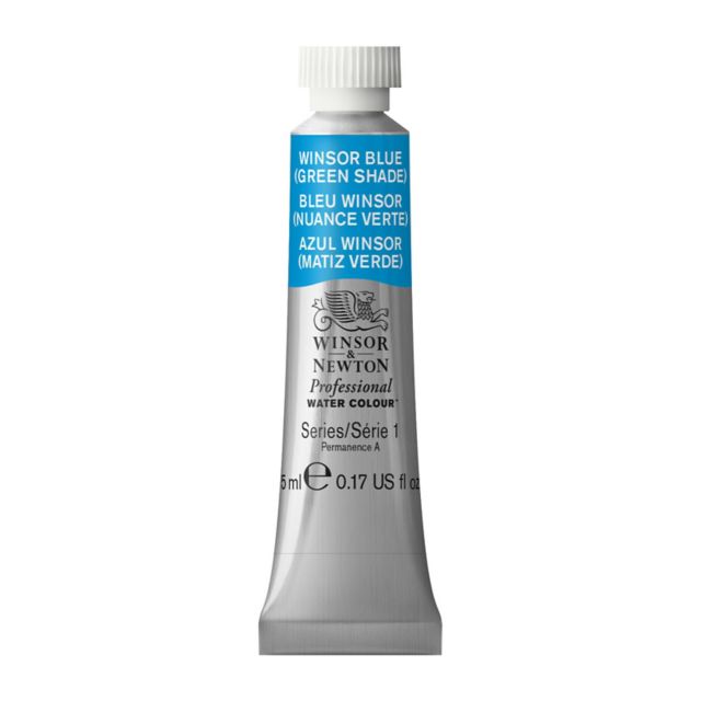 PROFESSIONAL WATERCOLOR 5ML WINSOR BLUE GREEN SHADE