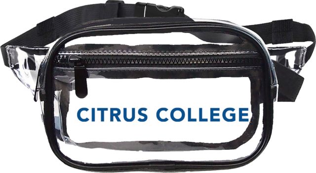 Citrus College Clear Fanny Pack Citrus College Flat - ONLINE ONLY