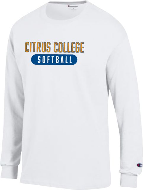 Citrus College Champion Long Sleeve T Shirt Citrus College - Softball - ONLINE ONLY