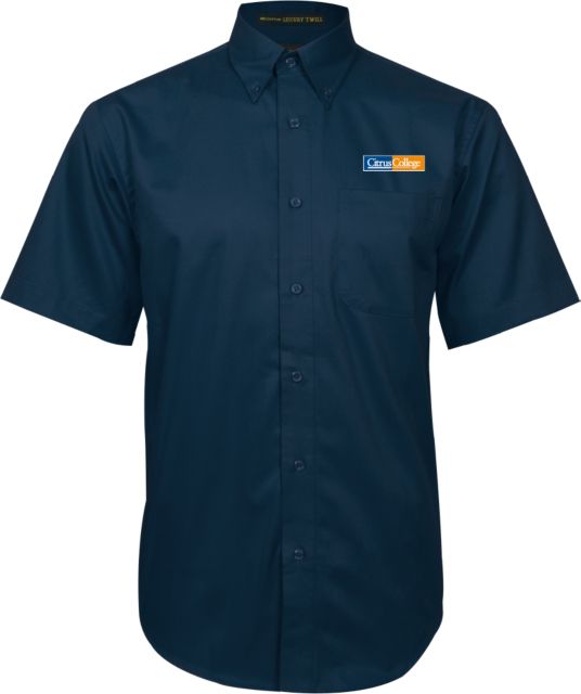 Citrus College Twill Button Down Short Sleeve Citrus College Logo Embroidery - ONLINE ONLY