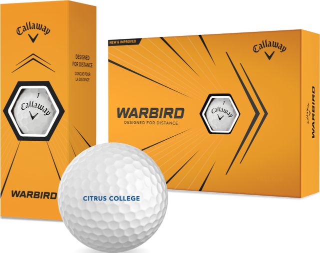 Citrus College Callaway Warbird Golf Balls 12/pkg Citrus College Flat - ONLINE ONLY