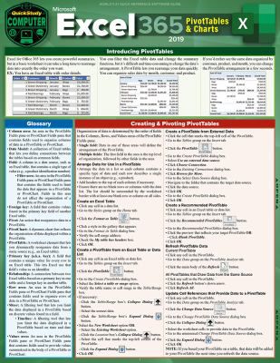 EXCEL 365 PIVOT TABLES & CHART
