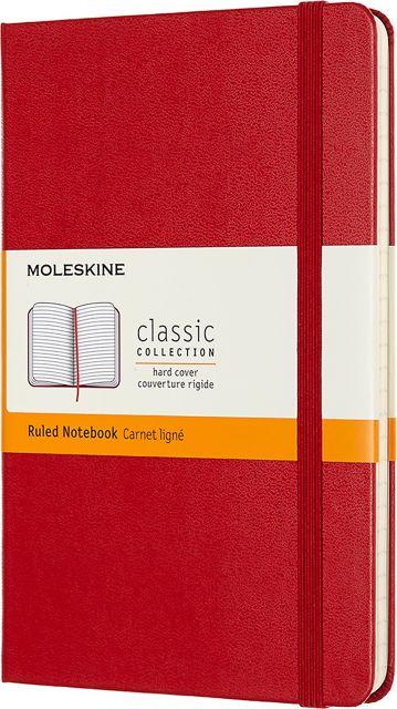 NOTEBK RED RULED POCKET JOURNA